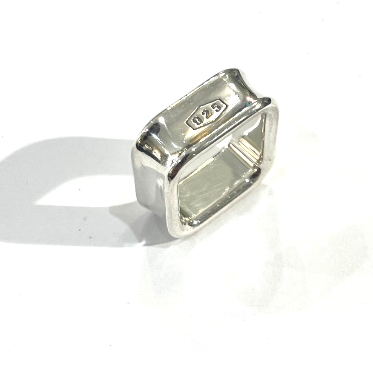 Tiffany & Co. シルバーリング ポーチ付き TIFFANY&CO.】【9-10号】2697 T&CO 1837 スクエアリング／シルバー925