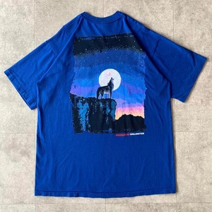 USA製　マルボロ　Marlboro コヨーテ　青　ビンテージ　Tシャツ ポケT