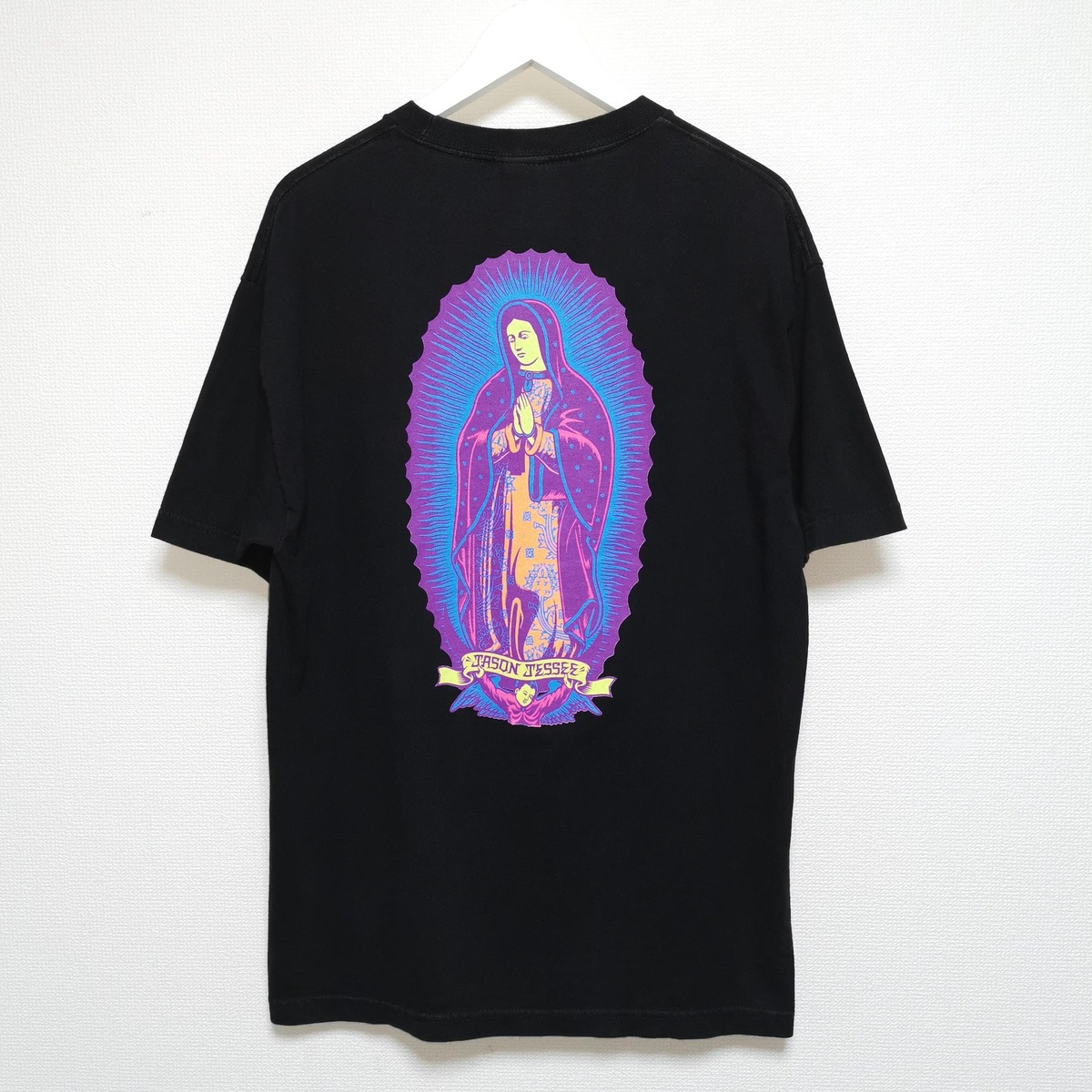 送料無料 L 00s JASON JESSEE Tシャツ SANTA CRUZ マリア 黒 | neggycmart