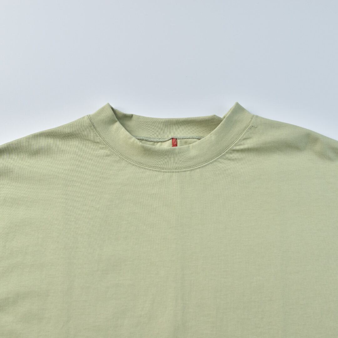 快晴堂 カイセイドウ Girl's スタンド衿Tシャツ・ピスタチオ