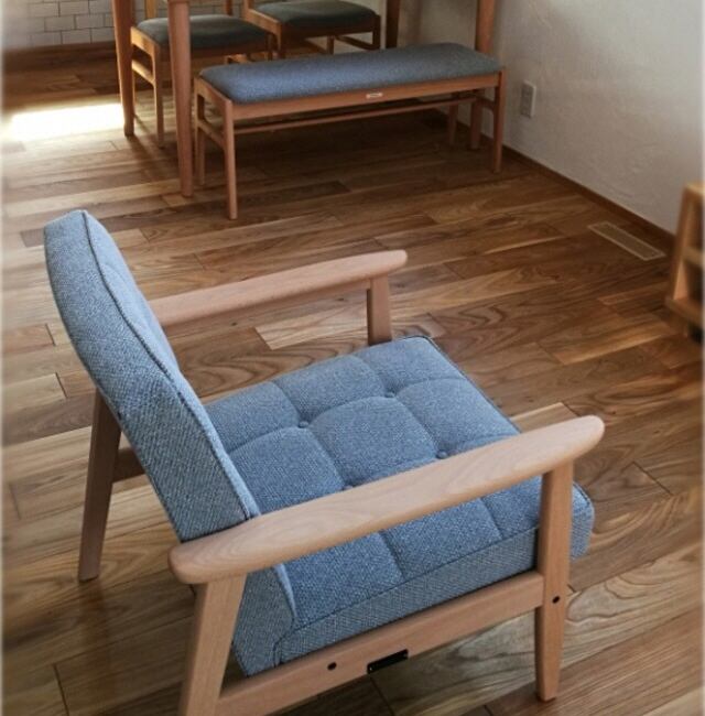 カリモクKチェア1シーター ミストグレー Kチェア ミストグレー」で