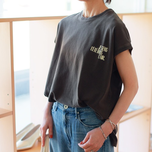 upper hights (アッパーハイツ)　ウォッシュド　ビフィージャージ　ルーミーフレンチスリーブ　トップス　＝BIG NO SLEEVE TEE＝