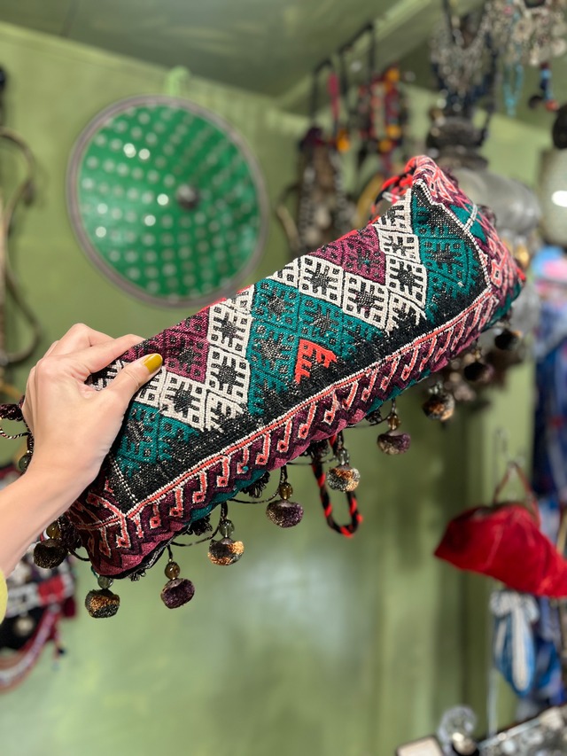 Vintage moroccan berber wool rug bag ( ヴィンテージ モロッコ ベルベル族 ウール ラグ バッグ )