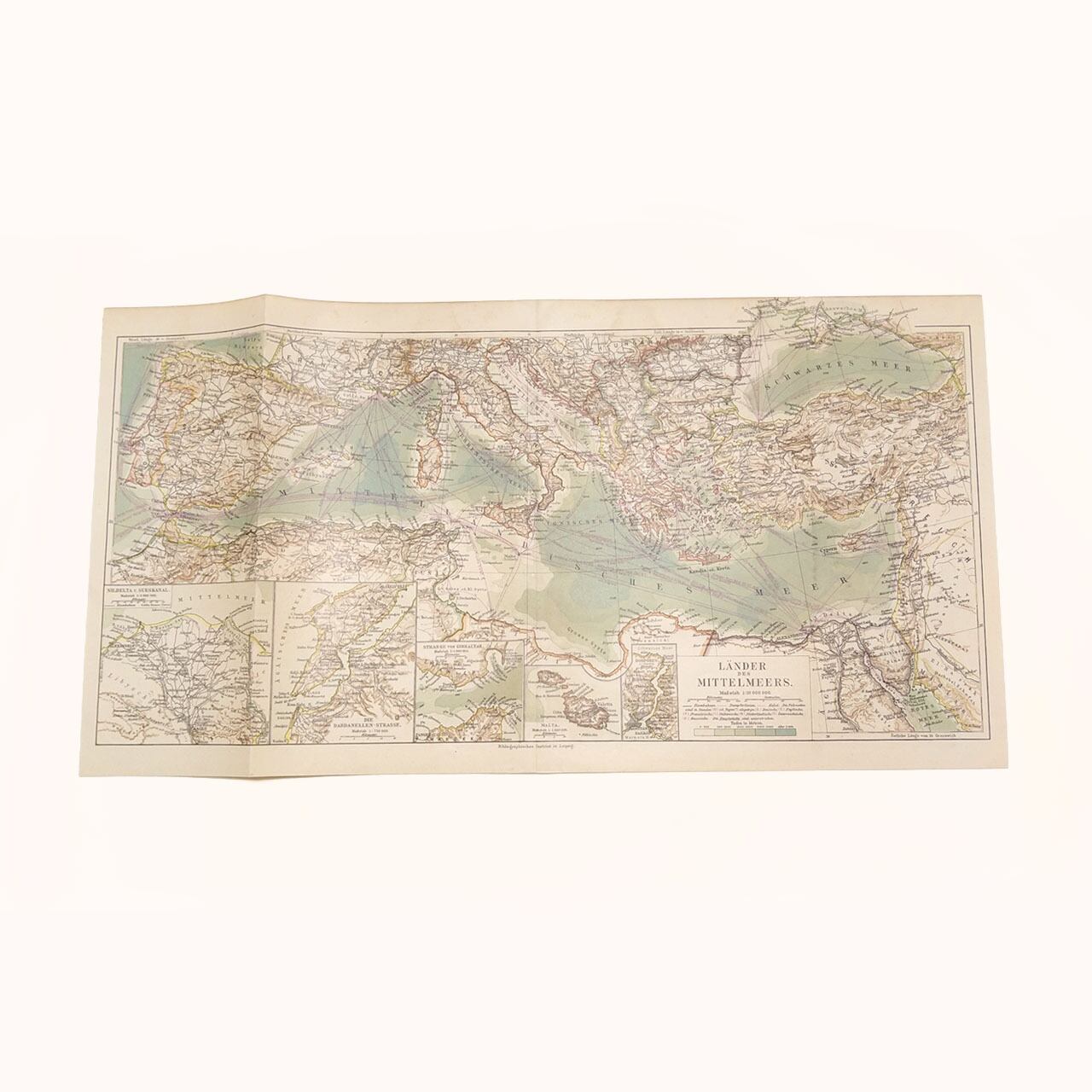 1914年4月1日時点の中央ヨーロッパの駐屯地(軍事拠点)の地図資料