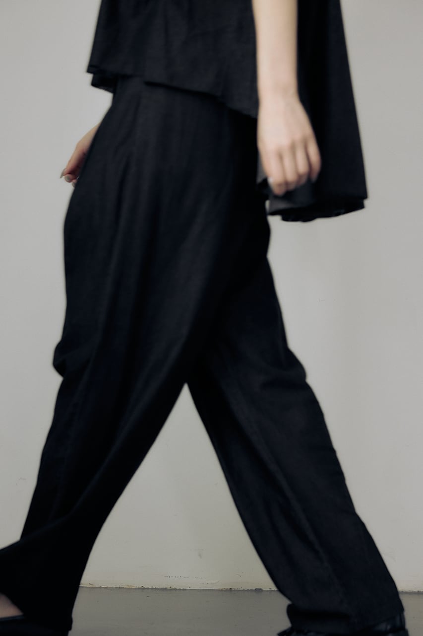 SGN06114〕ピンタックデニムパンツ BLACK | AAYUSHI