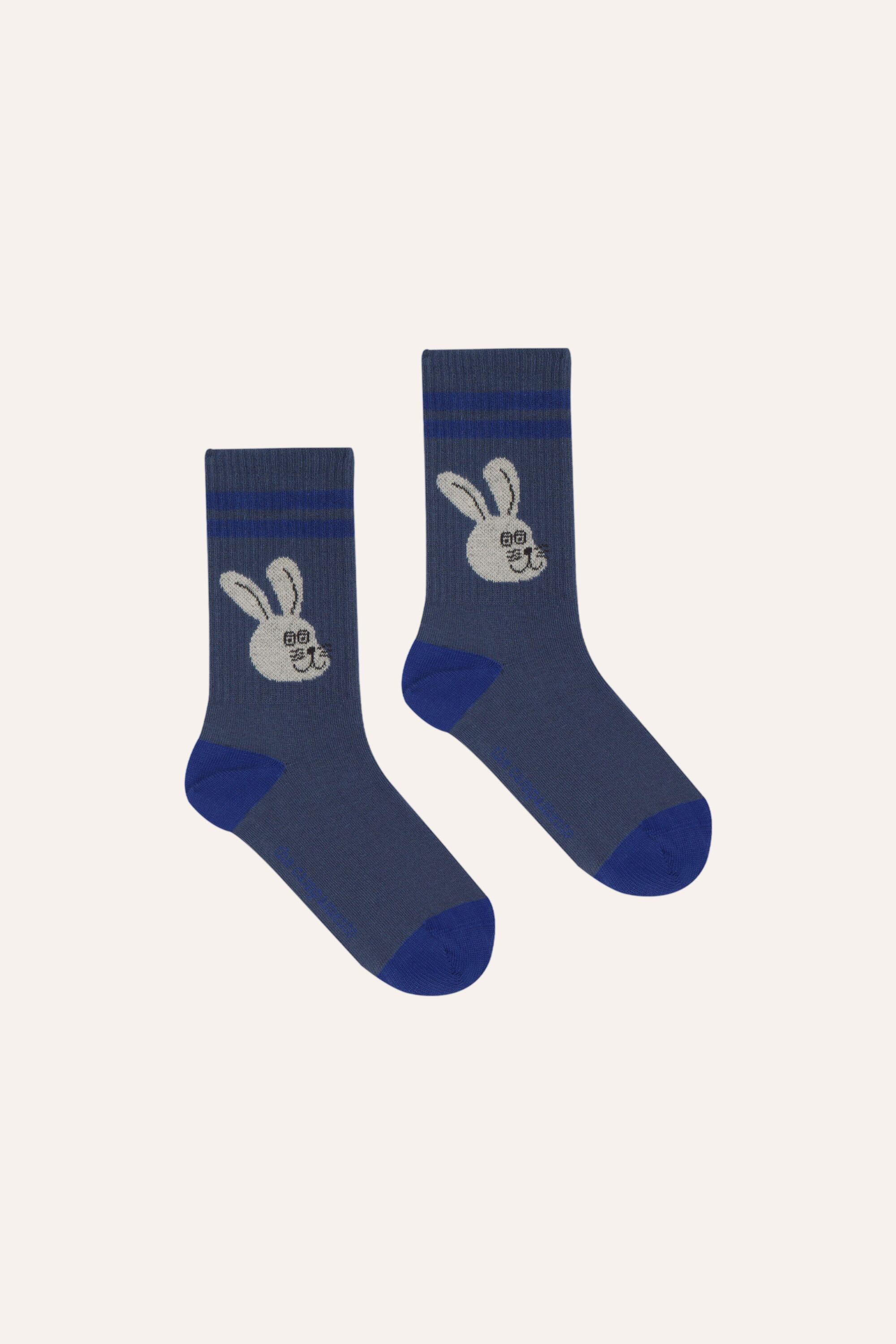 送料無料 the campamento/RABBIT BLUE KIDS SOCKS
