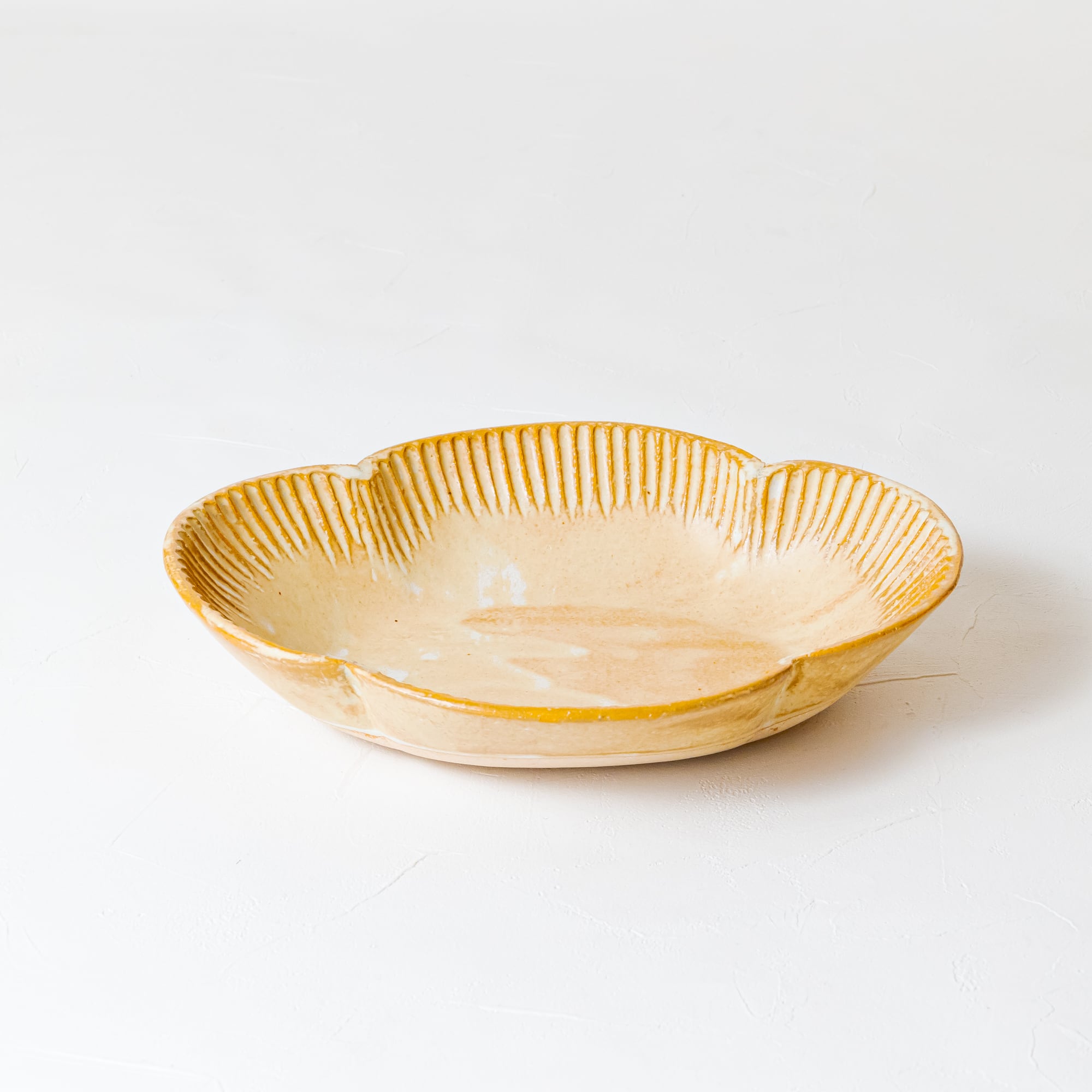 石渡 磨美 ］2 耐熱皿木瓜深皿L（白） | UTSUWA KESHIKI