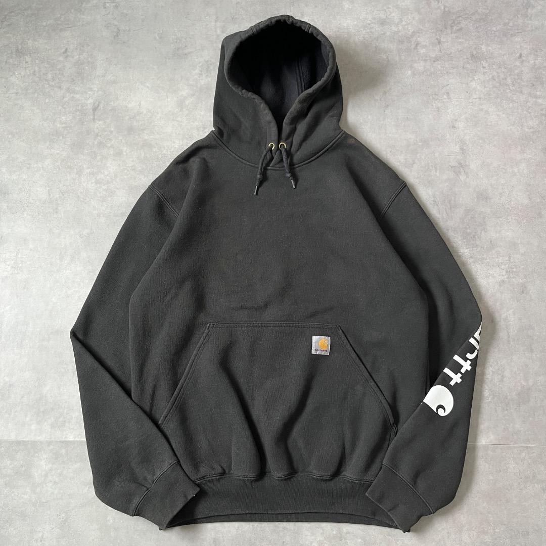 carhartt カーハート パーカー 古着 アクティブ S 黒 17975