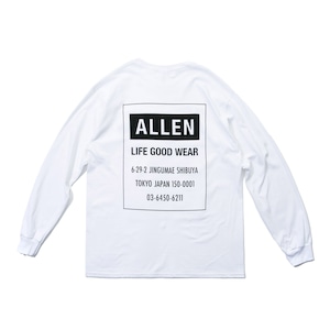 ALLEN LOGO Long T-shirt white