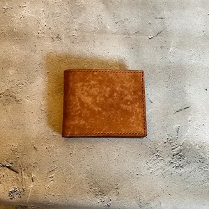 【BILLFOLD WALLET】折り財布　スクラッチレザー(小銭入れなし)