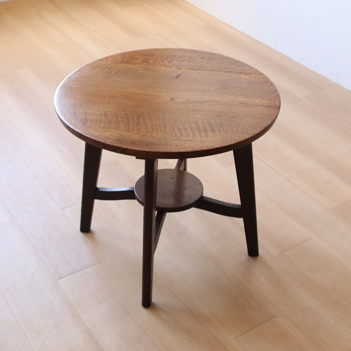 アンティーク サイド ヴィンテージ 丸テーブル ナラ 無垢材 | RENOKA アンティーク サイド ヴィンテージ 丸テーブル ナラ 無垢材 | RENOKA