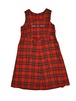 NETSU − Red Plaid Glitter Text Maxi Dress