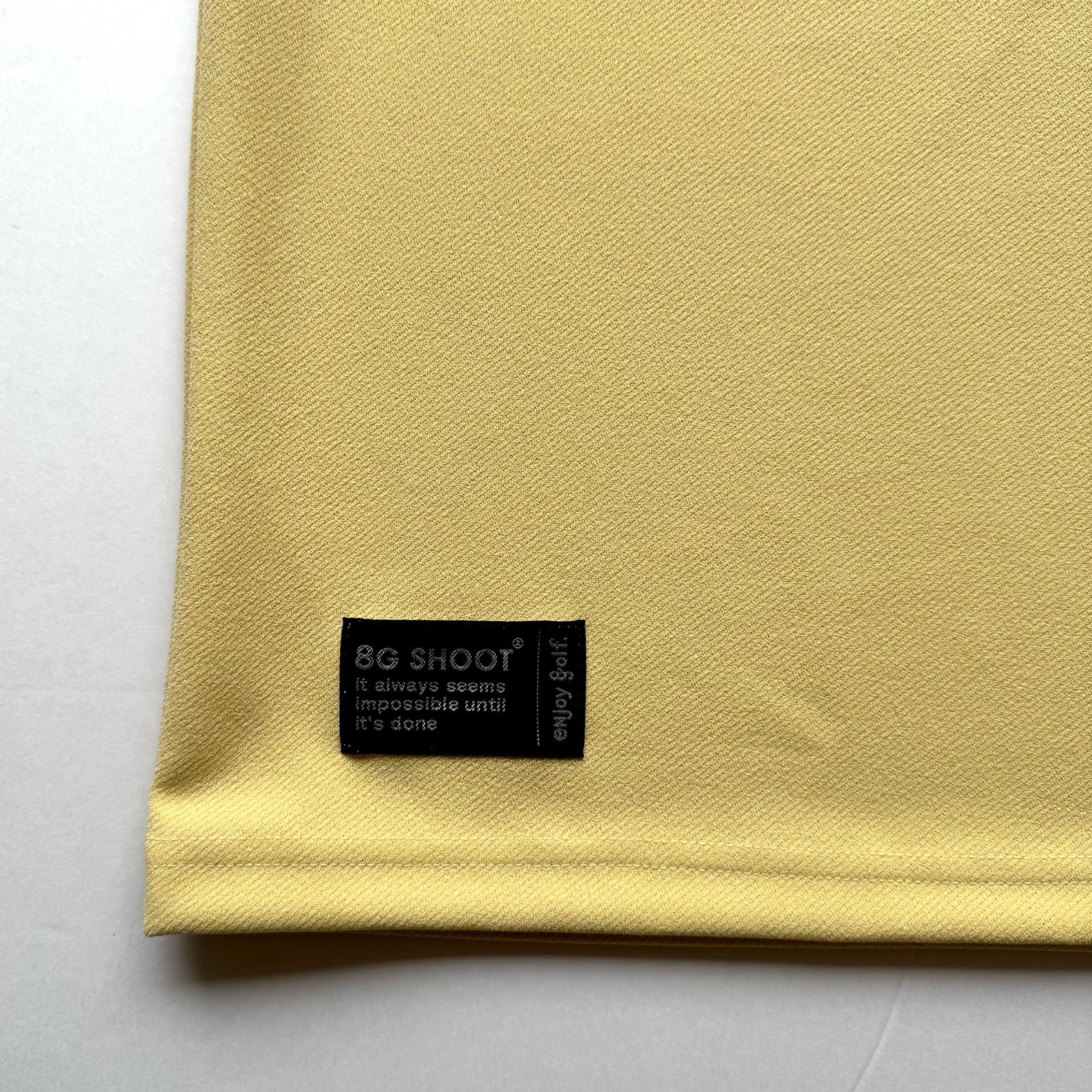 COLLEGE LOGO MOCK NECK FOOTBALL SHIRT -YELLOW- | 8G SHOOT WEBSTORE