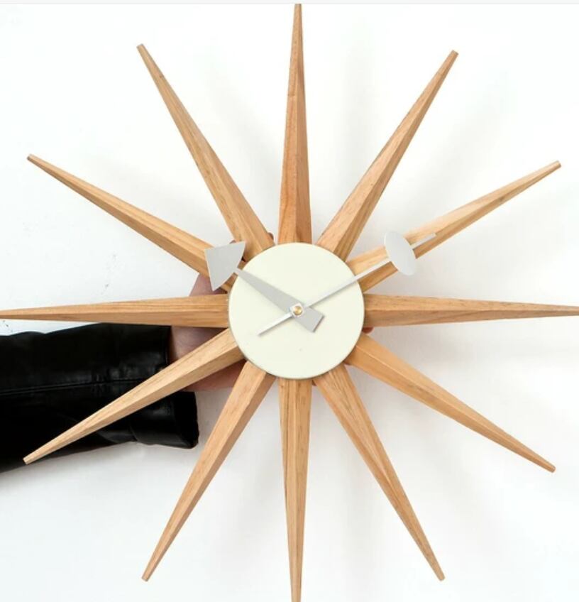 展示品＜ジョージネルソン＞サンバーストクロック ナチュラル　