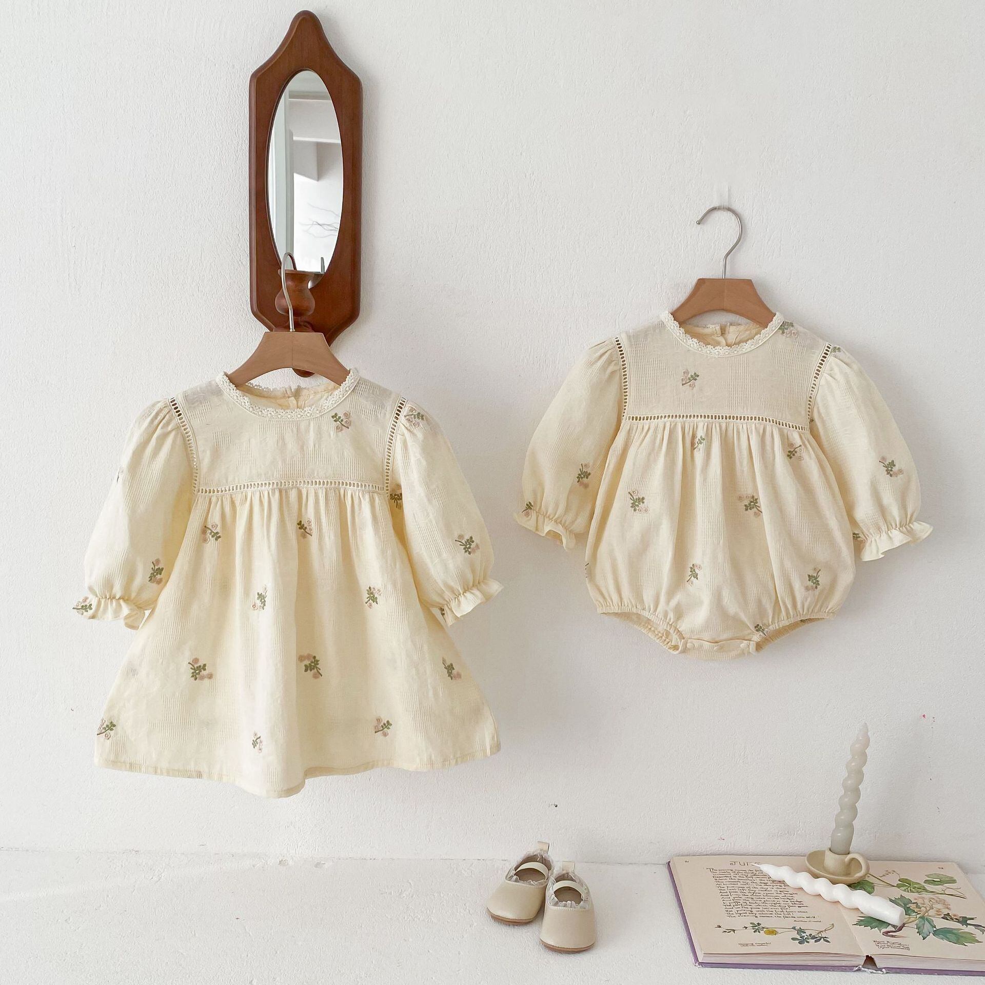 【BABY&KID】花柄ロンパース ワンピース