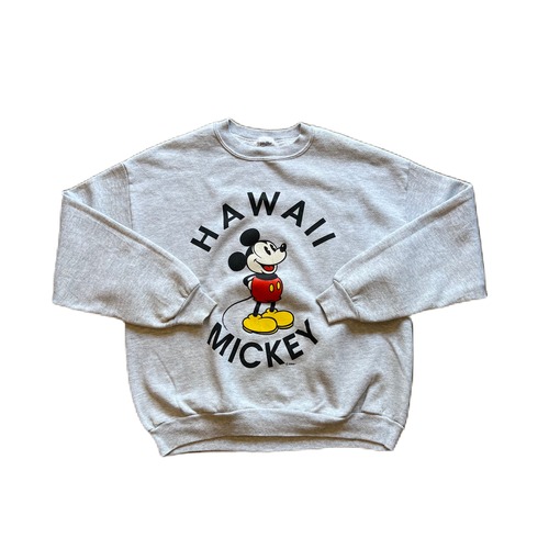Mickey Mouse Hawaii Sweat Gray L ¥9,800+tax