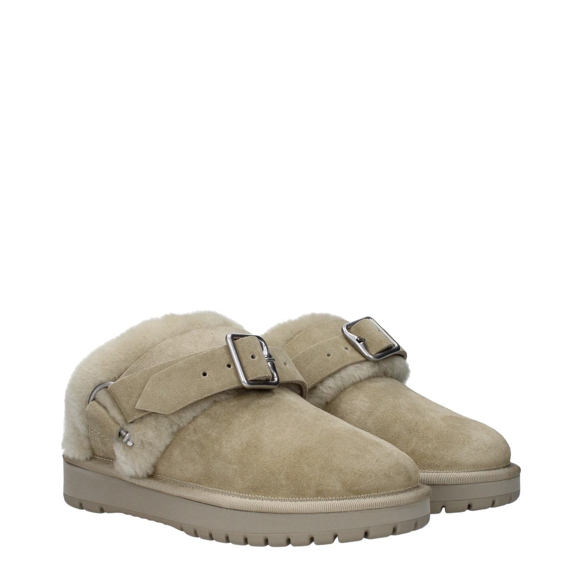 【新品】BURBERRY バーバリー レディース スライドサンダル スエード グリーン 8095351