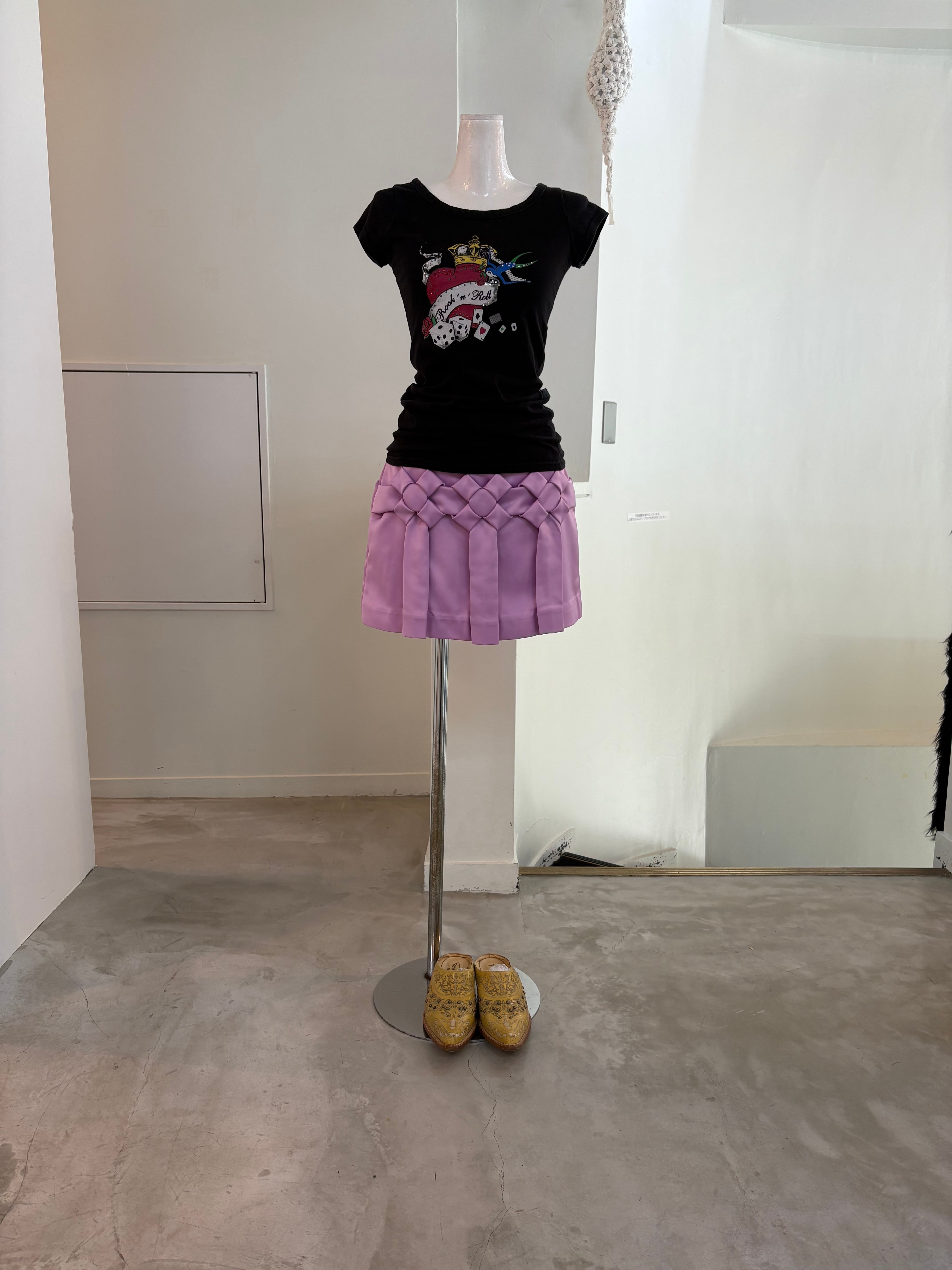 NODRESS × Room SERVICE Pink flowermpleats pants-skirt