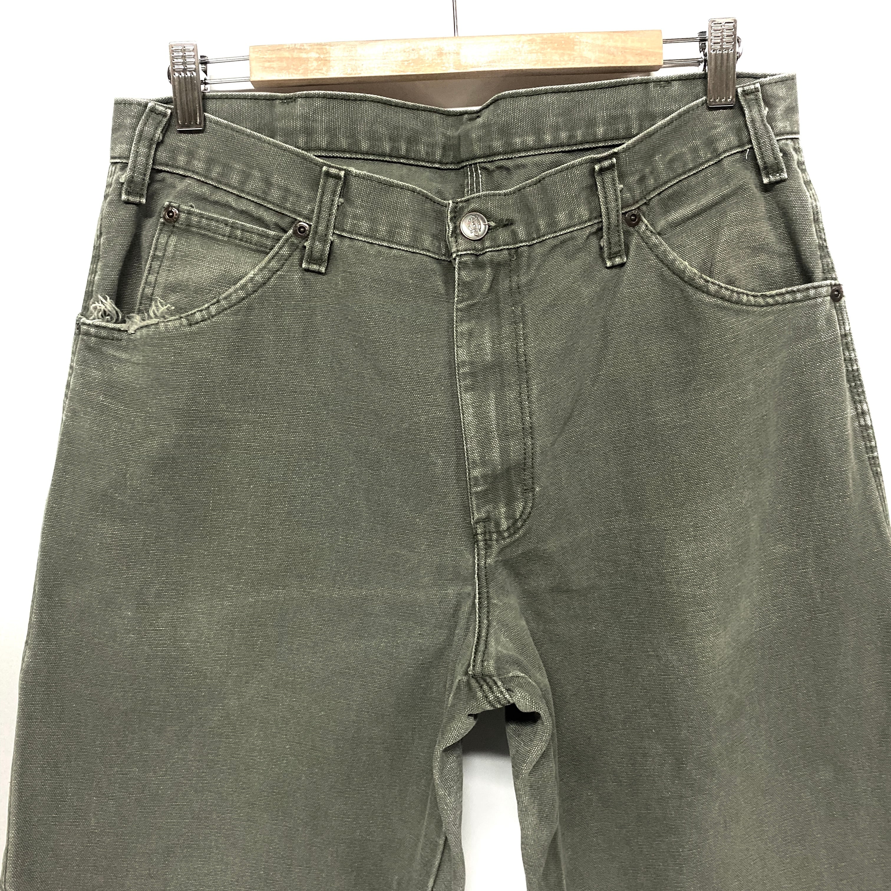 Dickies ディッキーズ ダック地 ペインター ワークパンツ オリーブ