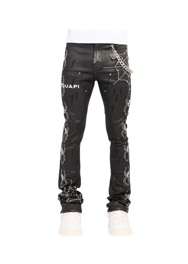 GUAPI / black ops leather denim