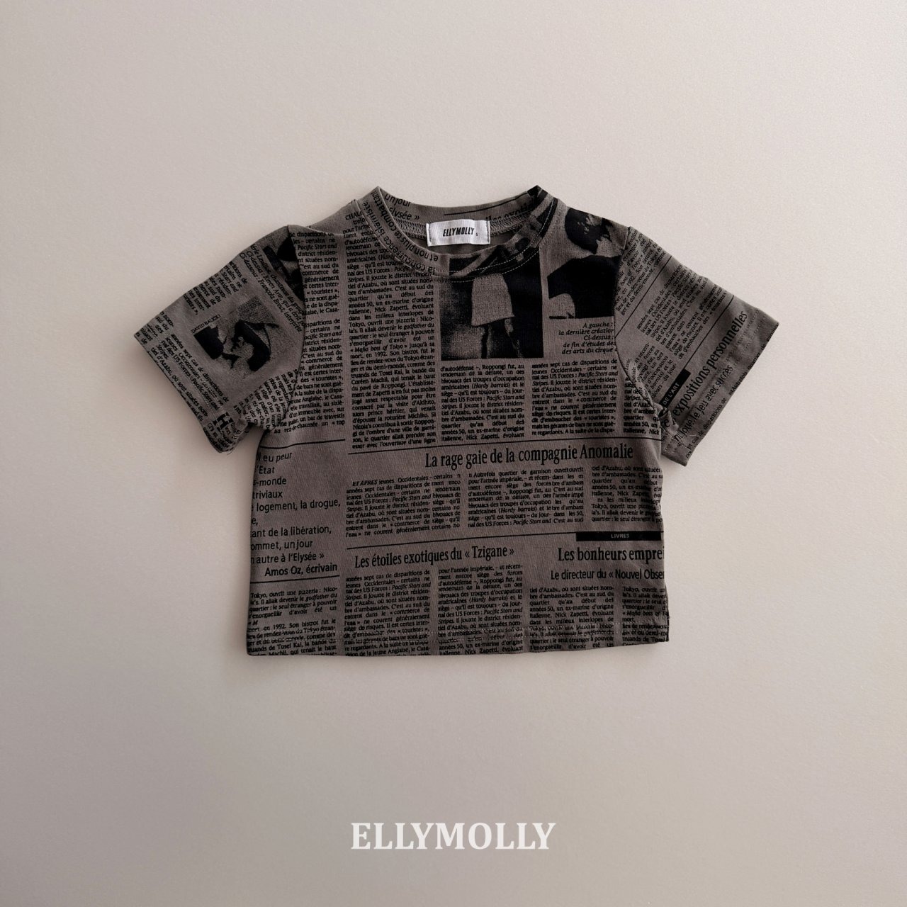 [ELLYMOLLY] Paperpop Tee +fee2 / [엘리몰리] 페이퍼팝티