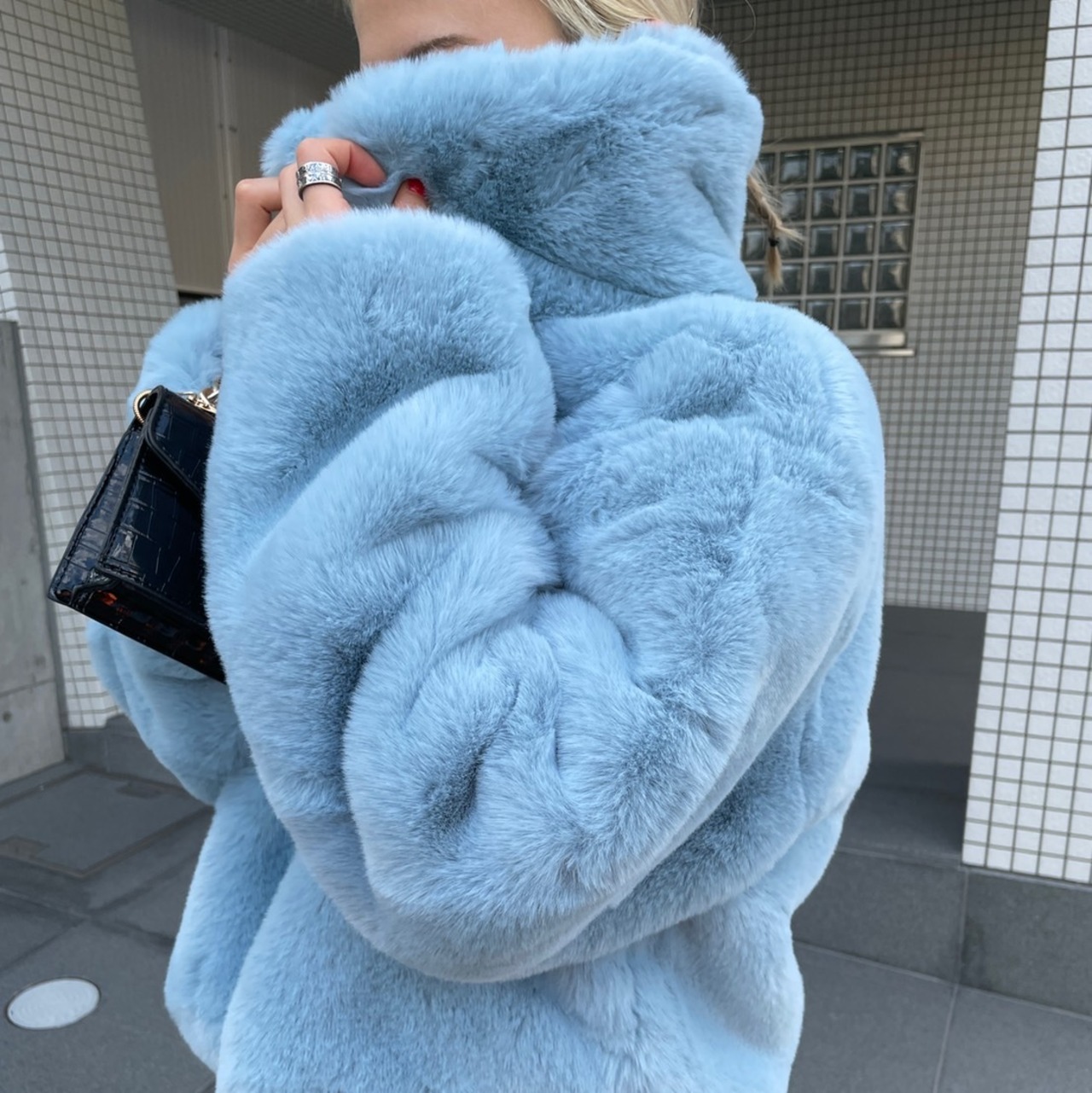 今流行りのフェイクファーコート❤︎ 癒す