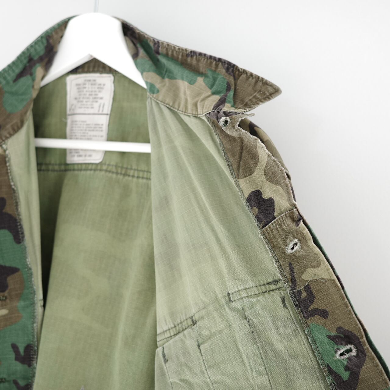 USMC woodland camo BDU jacket M-L 80s vintage ミリタリージャケット