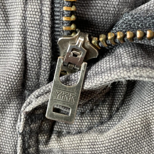 20s ニカラグア製 グレー ダブルニー Carhartt 34×30 詳細写真7