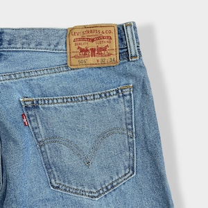 【LEVI'S】505 STRAIGHT FIT デニム ジーパン ジーンズ ストレートフィット テーパード ジッパーフライ W32 L34 リーバイス US古着