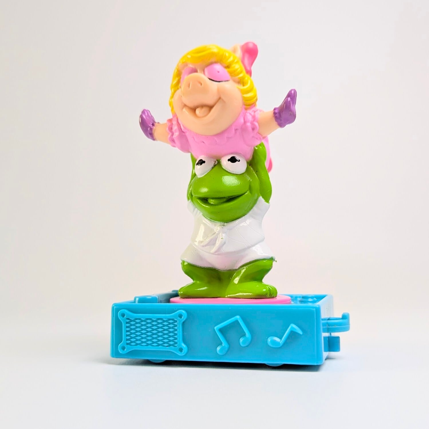 ☆VINTAGE JUNK 1994☆【 McDonald's / マクドナルド 】『 Happy Birthday Train ( ハッピーバースデー・トレイン ) / マペット ベビーズ / カーミット&ミス・ピギー 』McDonald's Happy Meal Toy ハッピーミールトイ 〚アメリカン雑貨 アメトイ〛