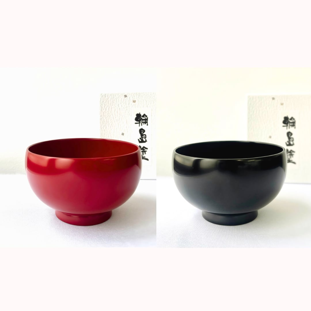 輪島塗】お椀『丸』 赤・黒 ペアギフト | FEEL J Style 輪島塗】お椀『丸』 赤・黒 ペアギフト | FEEL J Style