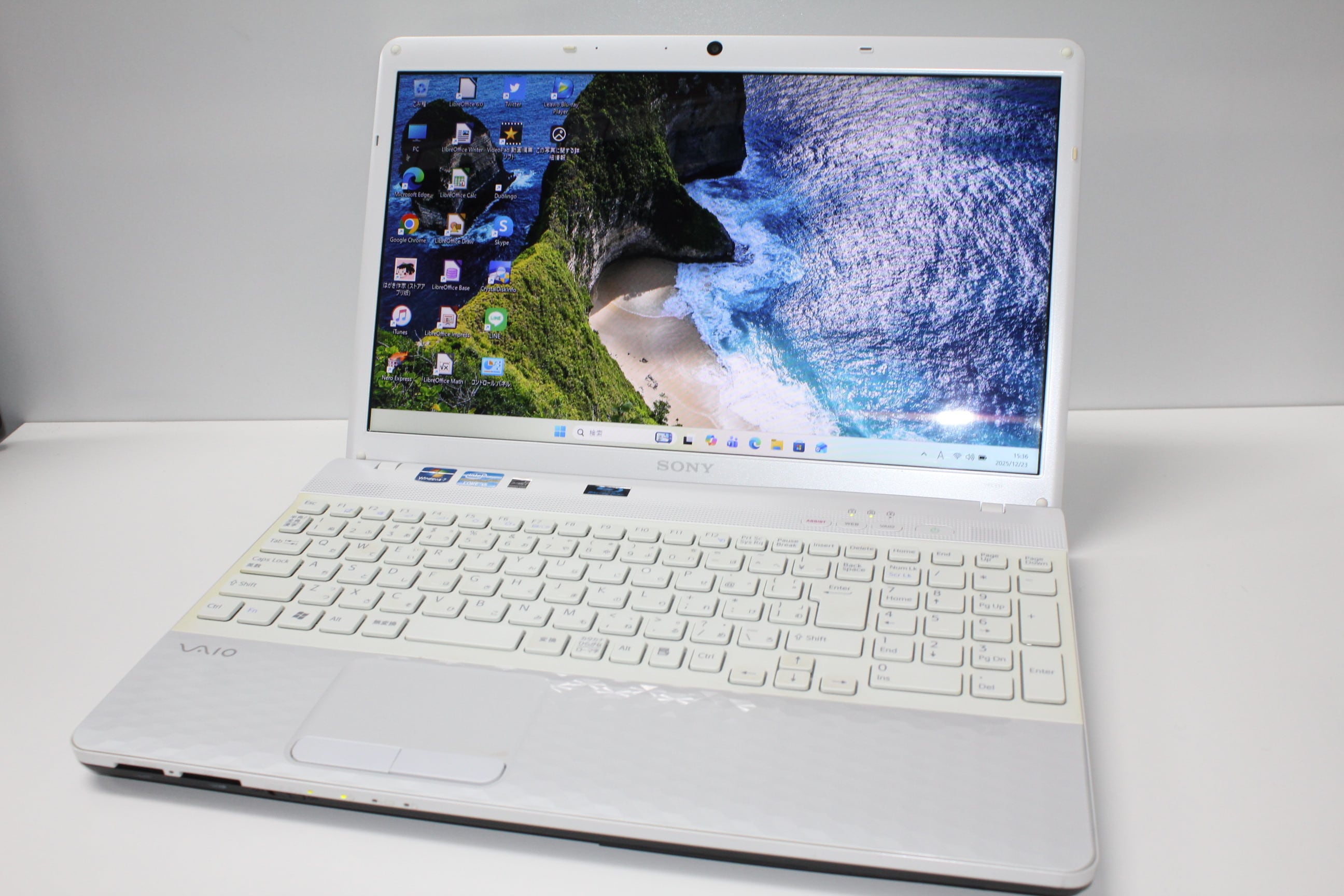 中古良品ノートパソコン Windows11+office Sony VPCEH39J core i5