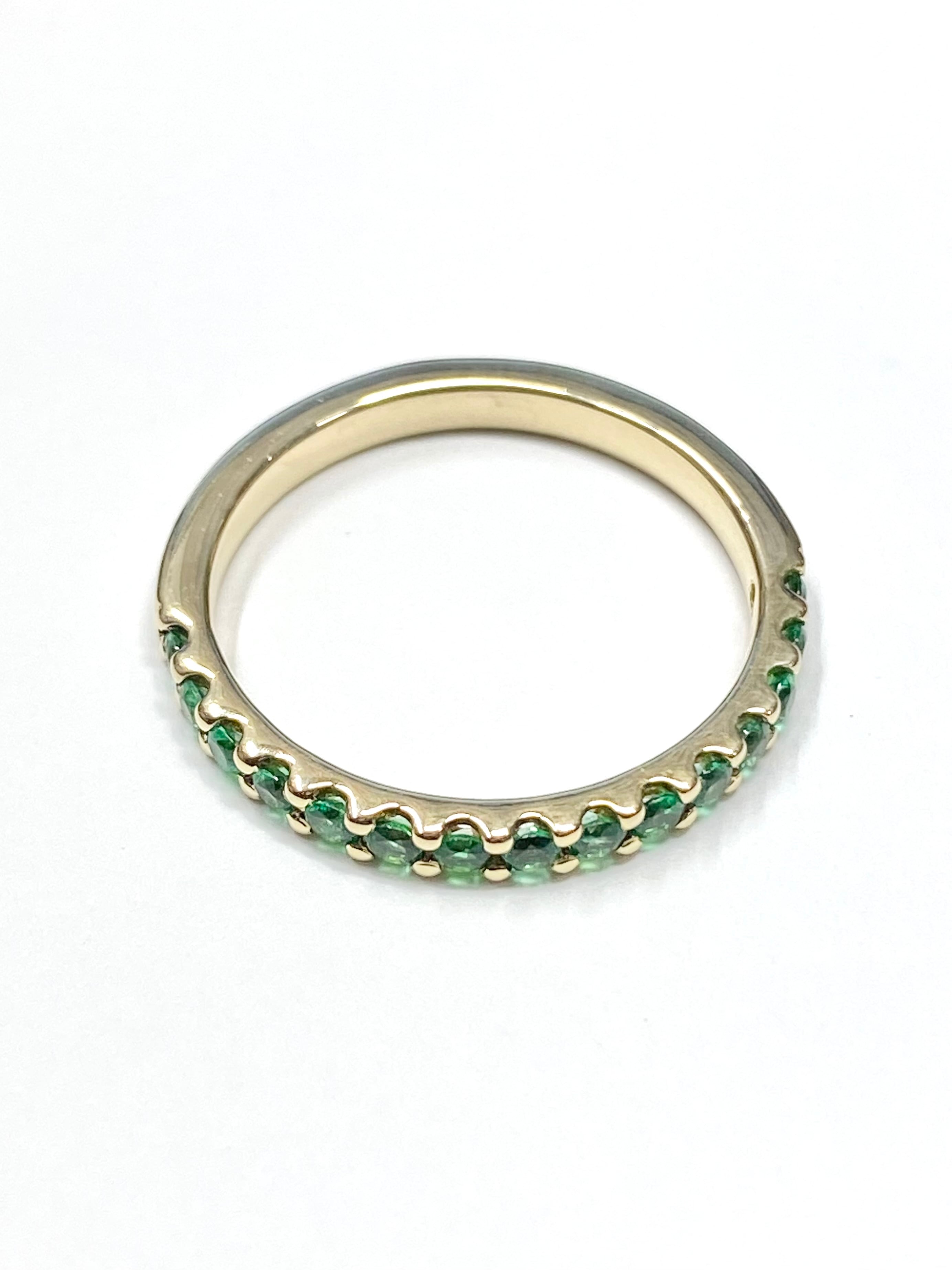 価格固定】【新品】エメラルド K14（刻印なし） リング