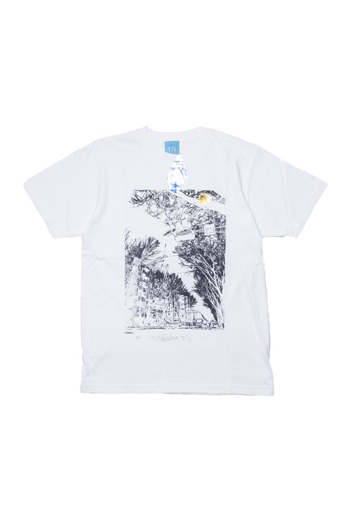 NO.976　代々木上原東京ジャーミィ前のTシャツ【東京】【Mサイズ】