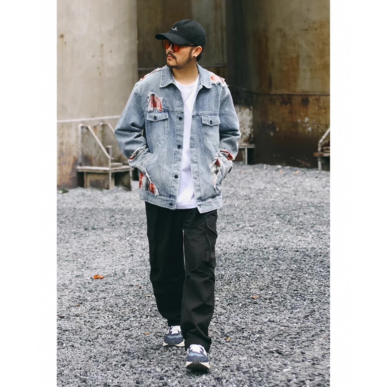 Patchwork damage senim jacket 0356 - 6