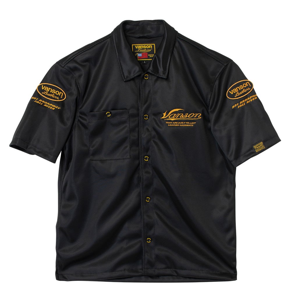 TVS2605S メッシュワークシャツ | vansonleathers