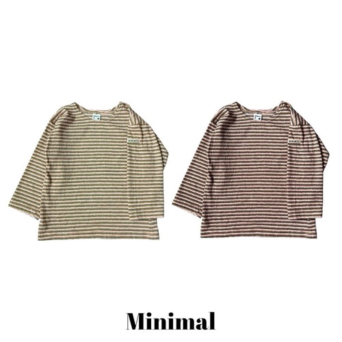 MINIMAL［取寄］crayon stripe tee 26autumn