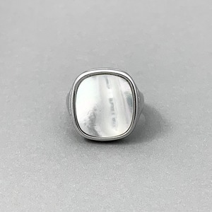 Square Shell Signet Ring #191