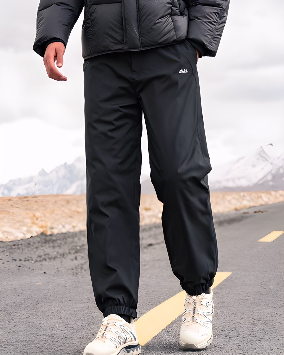 裾リブ 極暖ダウンパンツ 3色 E0261