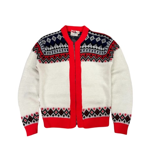 50's Rugby Sportswear Nordic Cardigan