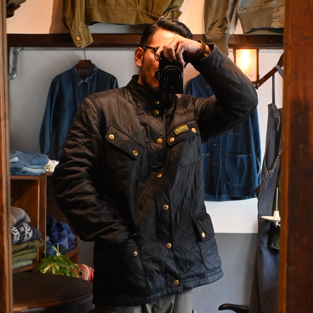 barbour international grass track quiting jacket653 | 【OWN KYOTO