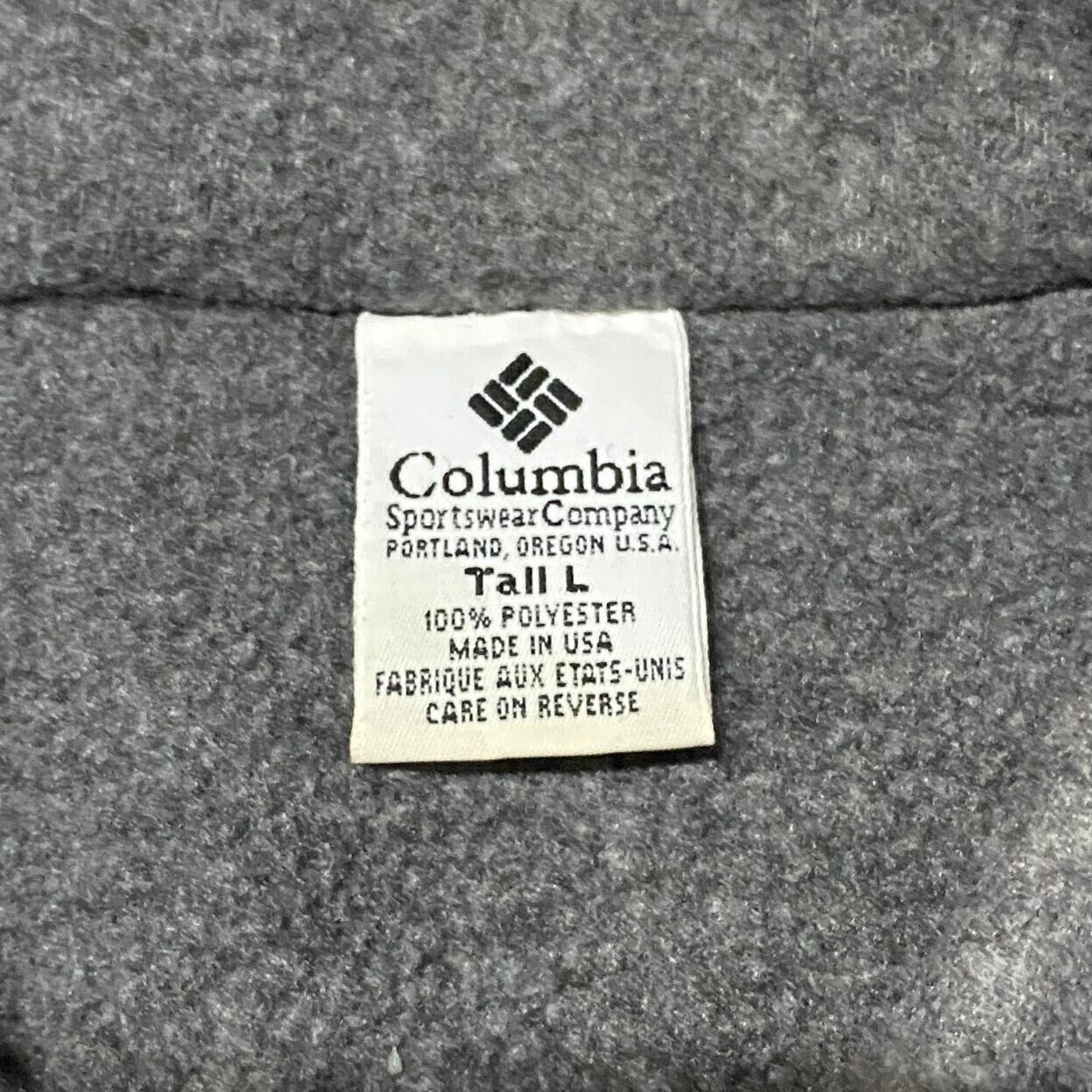 USA製 90年代 Columbia コロンビア スナップTタイプ フリース