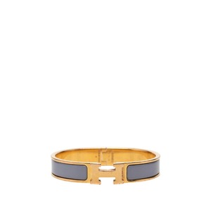 エルメス クリックH PM ブレスレット ゴールド ライトパープル メッキ エナメル レディース HERMES 【中古】