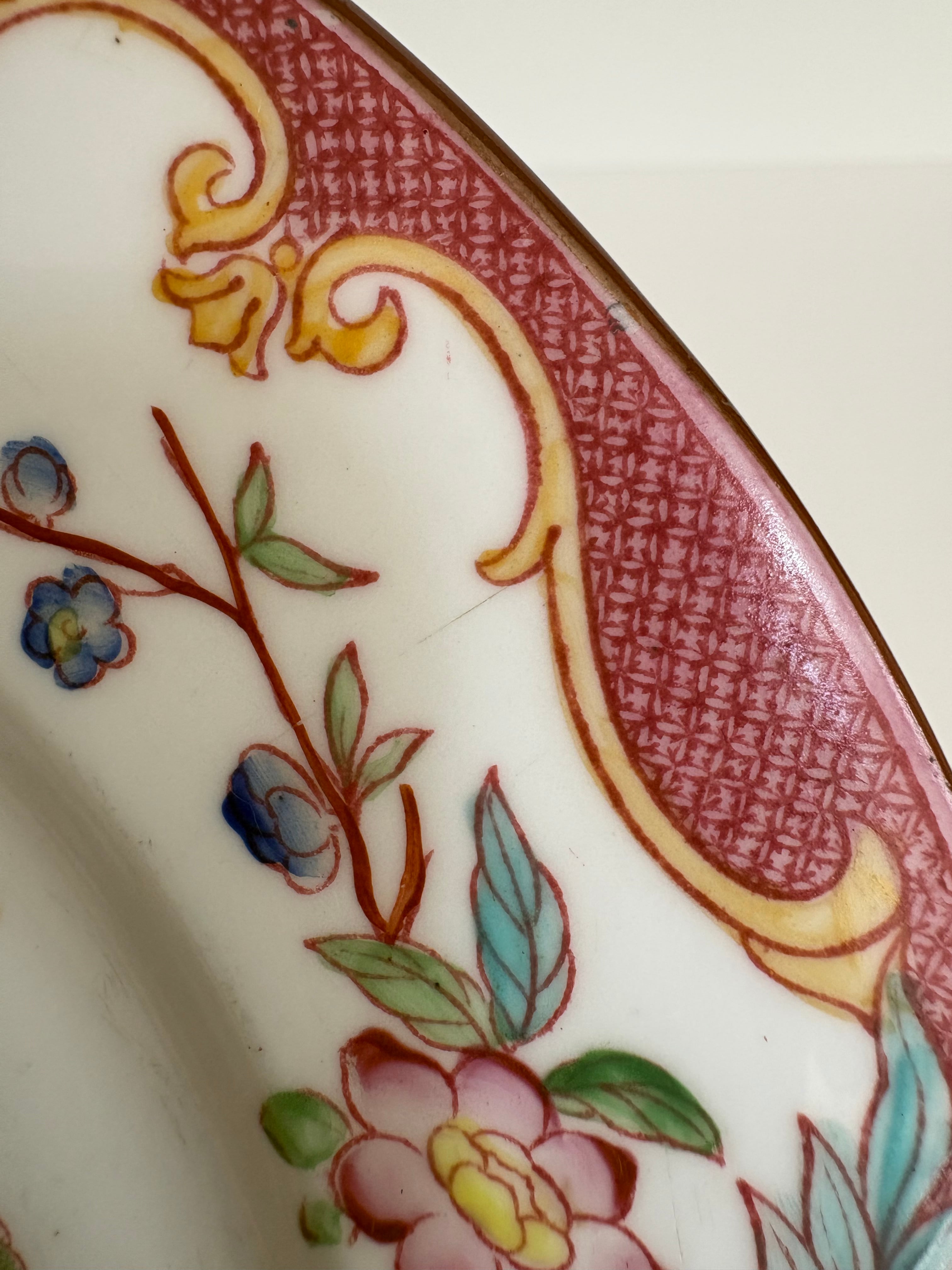 サルグミンヌ MINTON No.216（ミントン）コンポティエ（蝶と花模様