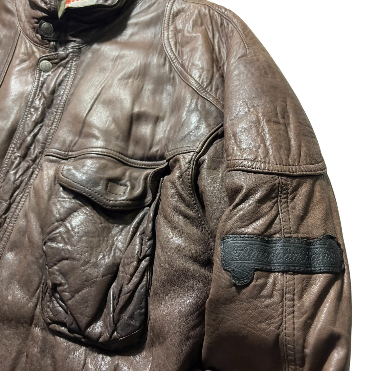 unknown vintage leather coat