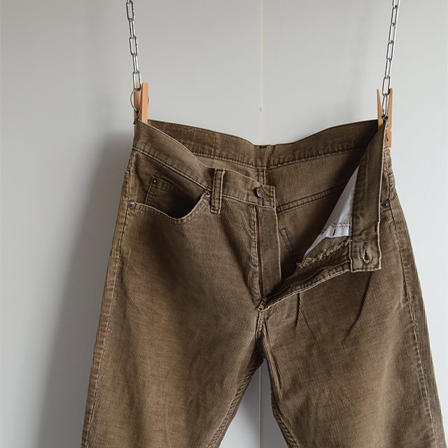 Levi’s 517 コーデュロイ ブラウン USA製 TALON ヴィンテージ 古着 80s USA製 Levi's 517-1778 ブラウン コーデュロイ パンツ コーズ