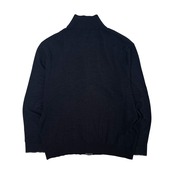 J.PRESS ジェイプレス ジップアップ ハイネック ニットジャケットLL/ネイビー