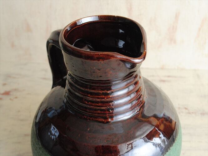 西ドイツ製 ヴィンテージ Bay Keramik 陶器の花瓶 花器 一輪挿し