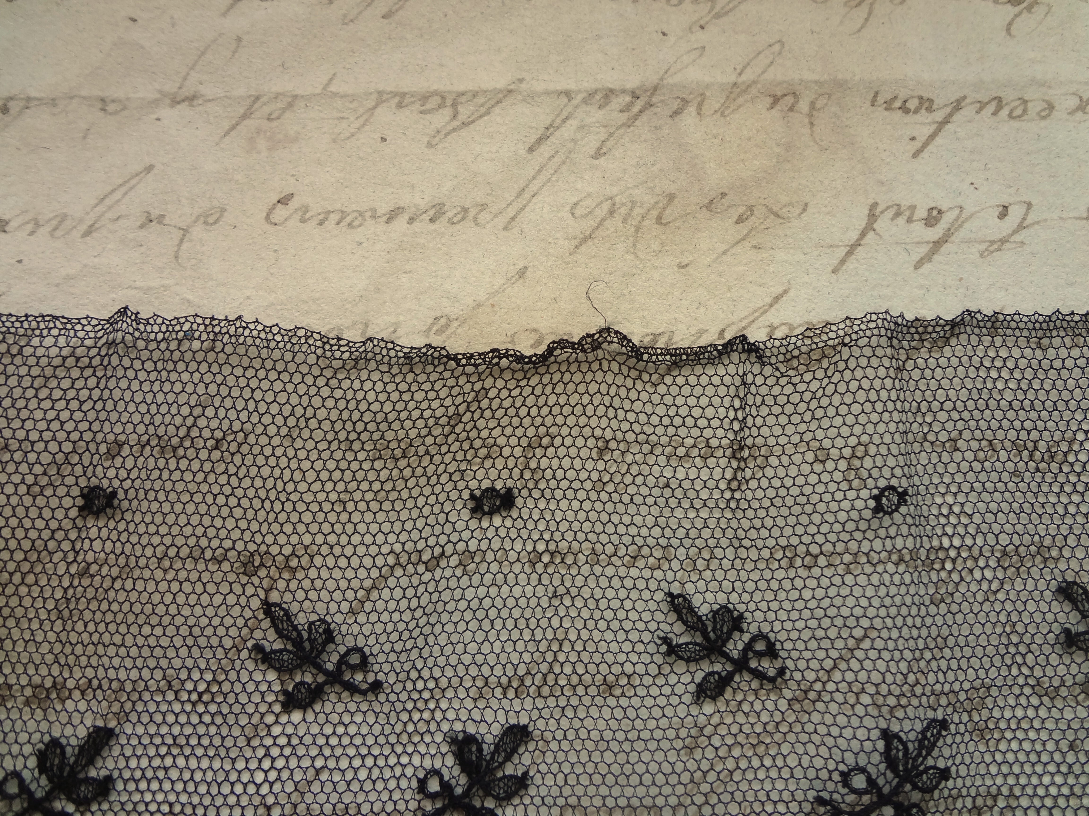 フランス アンティークレース 黒 | grenierplus