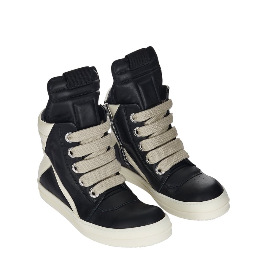 Rick Owens】JUMBOLACED GEOBASKET(BLACK×WHITE) | AYIN Rick Owens】JUMBOLACED GEOBASKET(BLACK×WHITE) | AYIN